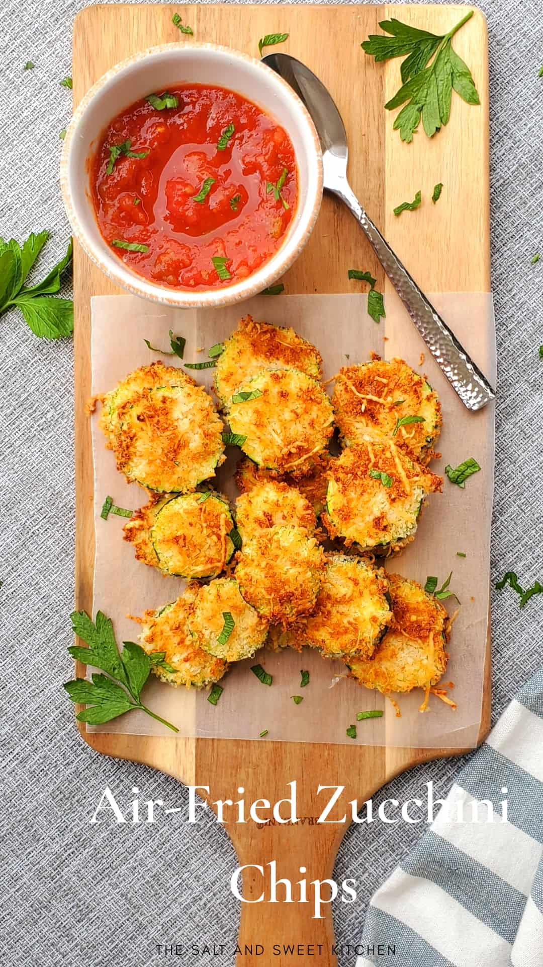 AirFried Zucchini Chips The Salt and Sweet Kitchen