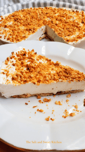If you are looking for easy no bake desserts recipes, you will this no bake pie idea! Creamy, refreshing and is favorite easy dessert topped with roasted hazelnuts.