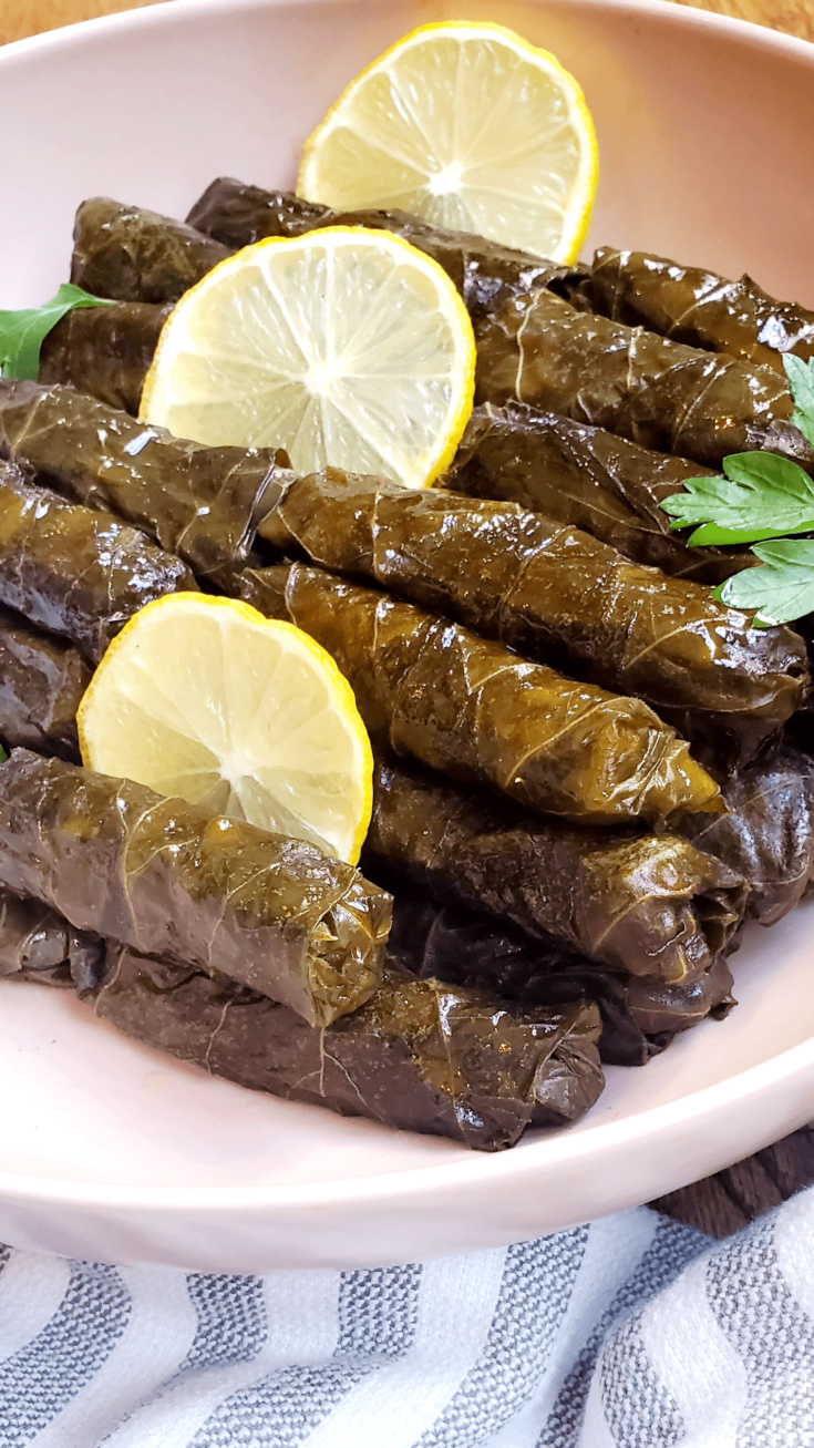 Vagetarian Stuffed Grape Leaves The Salt And Sweet Kitchen Wp 1600485392350 735x1307