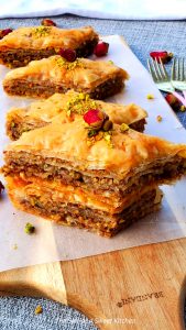 Making Baklava from scratch is a snap. This Baklava recipe has the best sugar syrup recipe as well. #lebanesebaklavarecipe