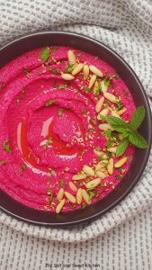 Do you love hummus? Check out this pretty dish of beet hummus.
