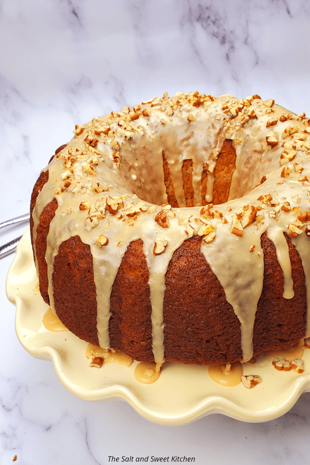 Banana Bundt Cake With Brown Sugar Glaze The Salt And Sweet Kitchen