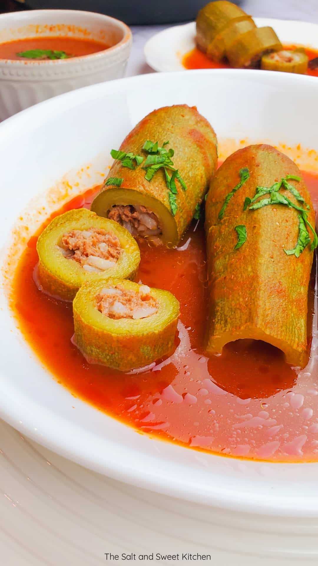 Lebanese Stuffed Zucchini- The Salt and Sweet Kitchen