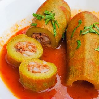 Lebanese Stuffed Zucchini- The Salt and Sweet Kitchen