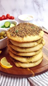 manakish, manaqish, zaatar bread