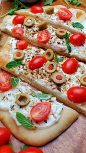 labneh flatbread- Labneh dip- Strained yogurt