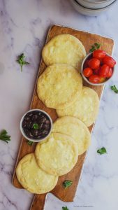 Manakish is a popular Lebanese breakfast dish. These Cheese Manakish make the perfect snack or side dish as well.