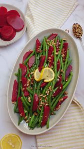 beet and green bean salad