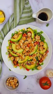 shrimp salad with corn