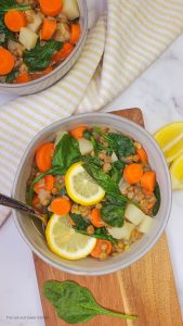lentil soup bowls
