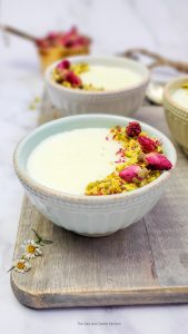 rose water pudding