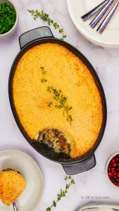 potato kibbeh in a casserole