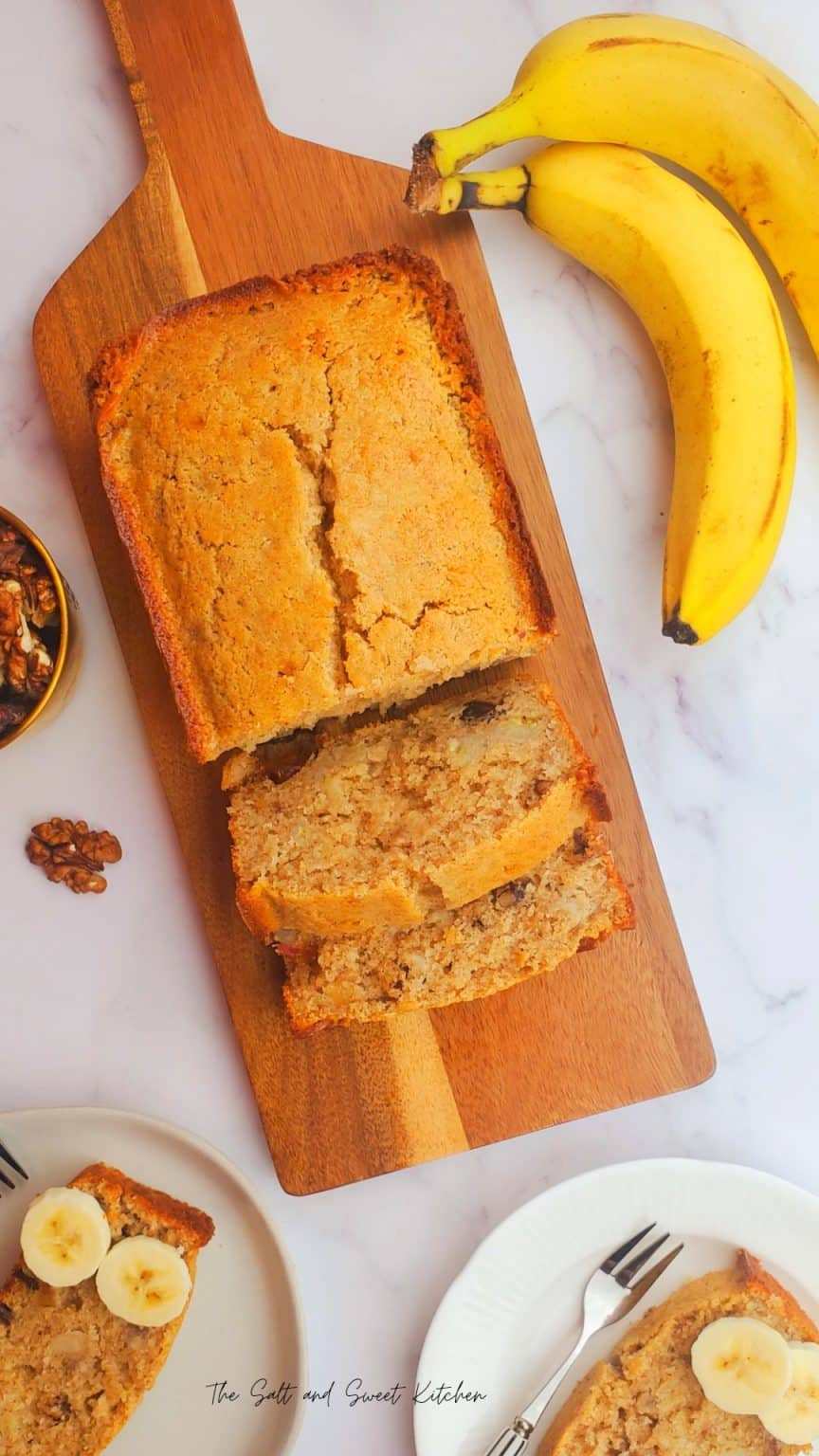 Banana Bread with Dates and Walnuts The Salt and Sweet kitchen