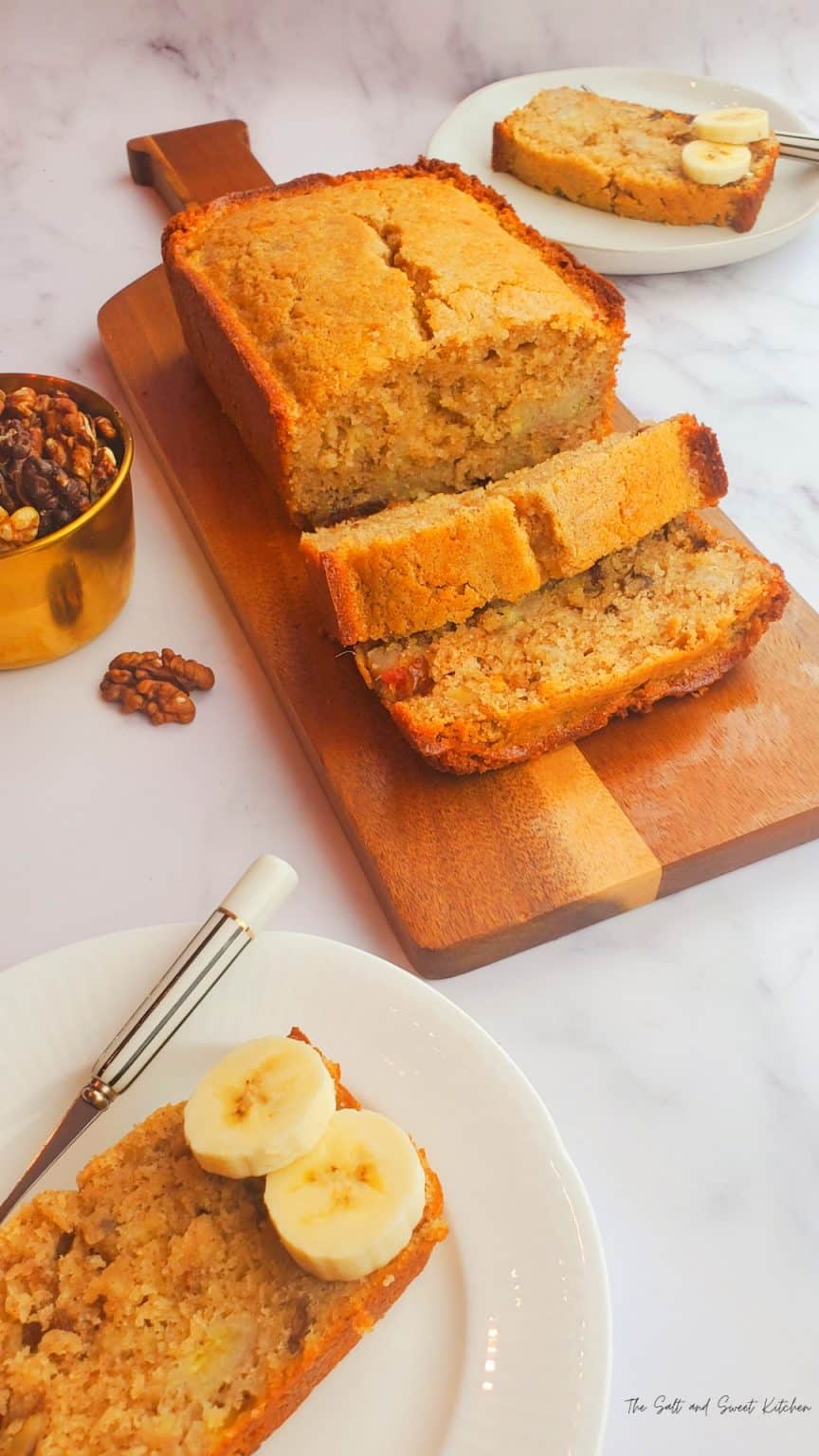Banana Bread with Dates and Walnuts The Salt and Sweet kitchen