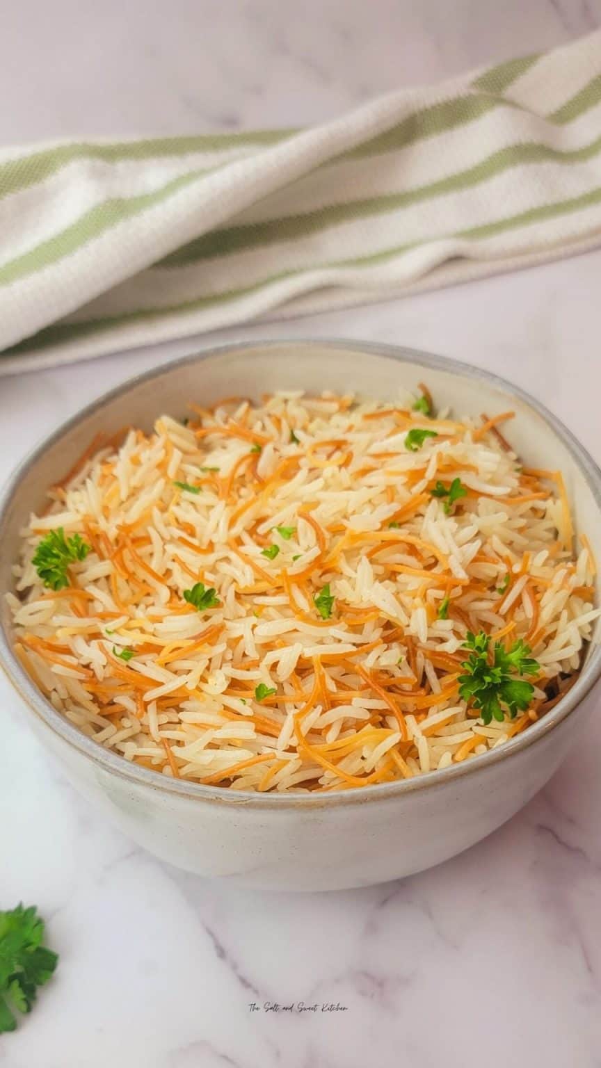 Lebanese Rice- The Salt and Sweet Kitchen