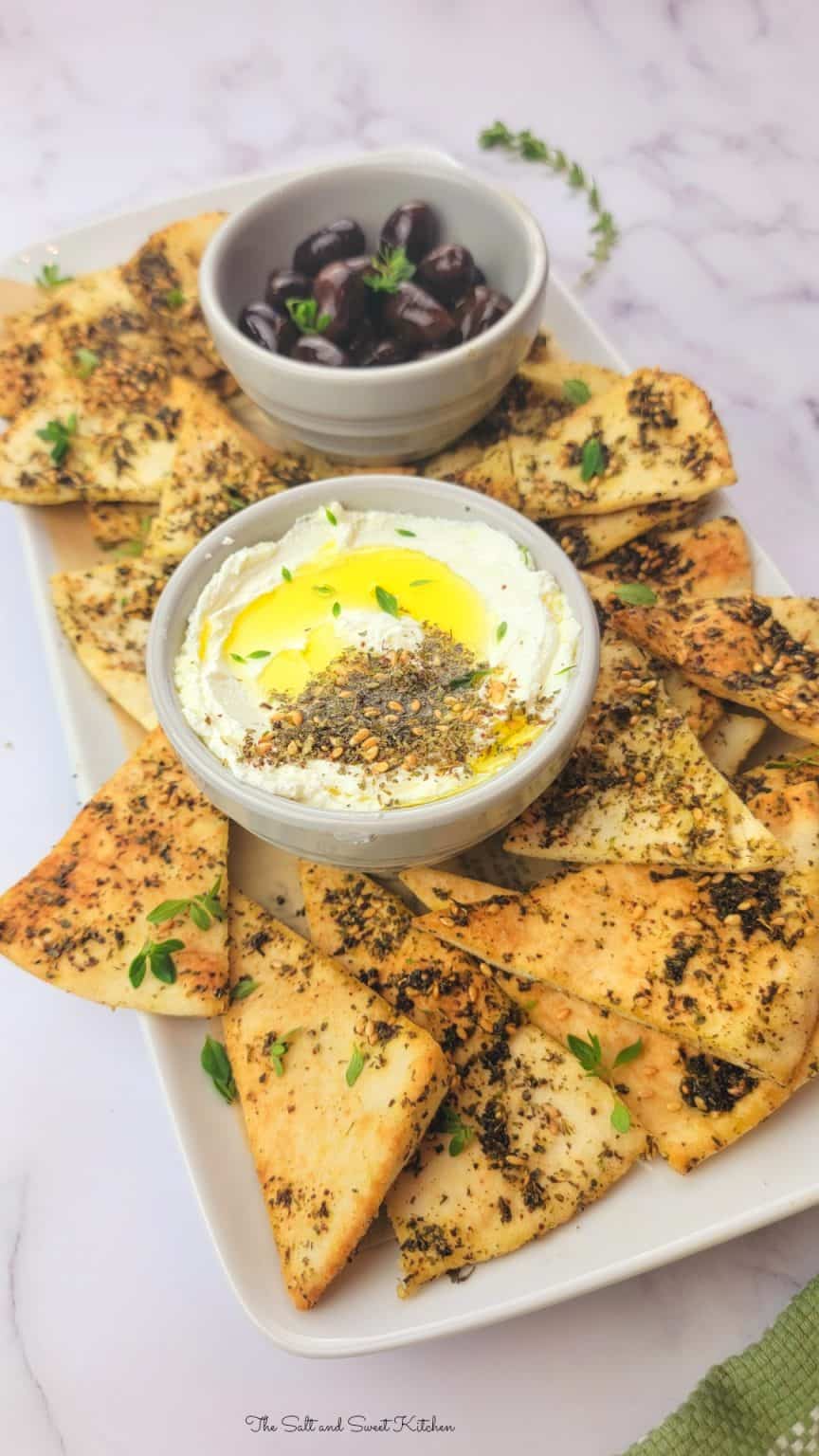 Baked Pita Chips with Zaatar The Salt and Sweet Kitchen