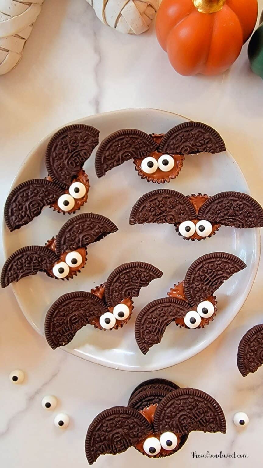 Halloween Reese's Bats The Salt and Sweet Kitchen