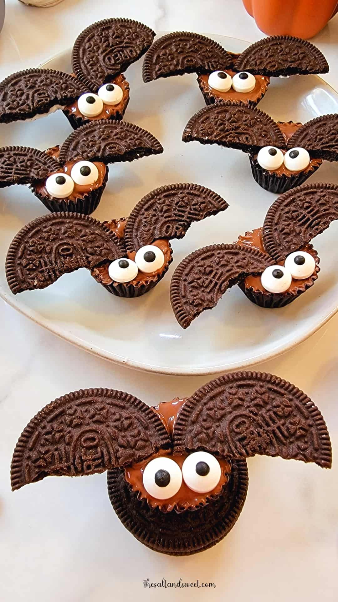 Halloween Reese's Bats The Salt and Sweet Kitchen