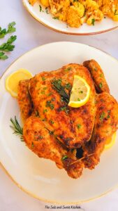 whole chicken in air fryer with crispy skin