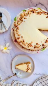 pecan carrot cake with cream cheese frosting