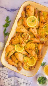 djej w batat- Lebanese chicken bake with potatoes