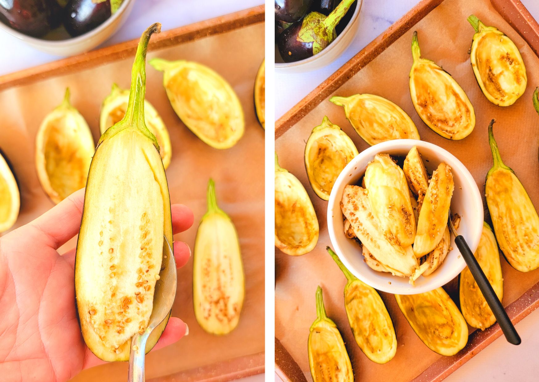 Stuffed Eggplant Boats with Ground Beef Salt & Sweet