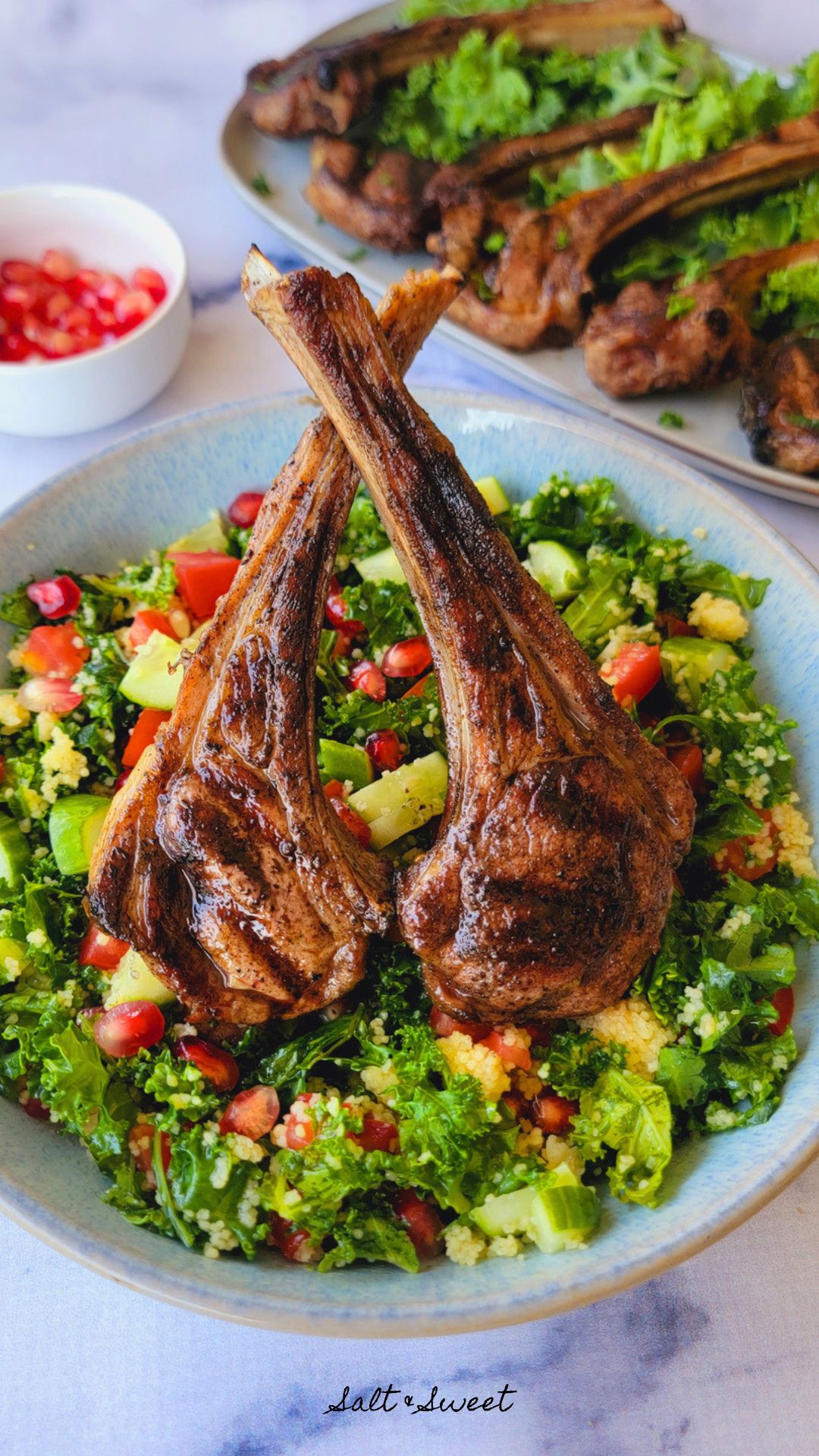 These quick & Easy Mediterranean Lamb Chops are packed with rich Lebanese/Mediterranean flavor and cooked to perfection in minutes, no marinade required. The secret? High heat and simple seasoning that lets the lamb shine.